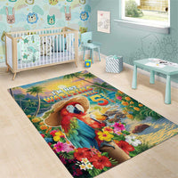 Hawaii Parrot Area Rug Im Not Waiting Till 5 Oclock - Wonder Print Shop