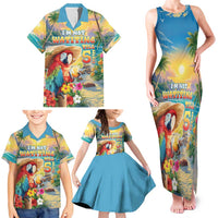 Hawaii Parrot Family Matching Tank Maxi Dress and Hawaiian Shirt Im Not Waiting Till 5 Oclock - Wonder Print Shop