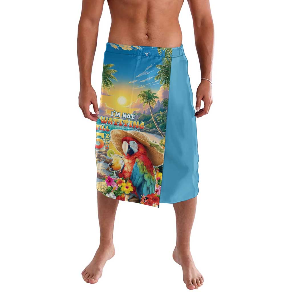Hawaii Parrot Lavalava Im Not Waiting Till 5 Oclock - Wonder Print Shop