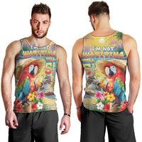 Hawaii Parrot Men Tank Top Im Not Waiting Till 5 Oclock - Wonder Print Shop