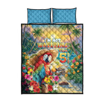 Hawaii Parrot Quilt Bed Set Im Not Waiting Till 5 Oclock - Wonder Print Shop