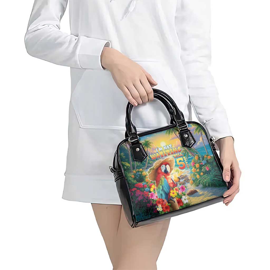 Hawaii Parrot Shoulder Handbag Im Not Waiting Till 5 Oclock - Wonder Print Shop