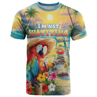 Hawaii Parrot T Shirt Im Not Waiting Till 5 Oclock - Wonder Print Shop