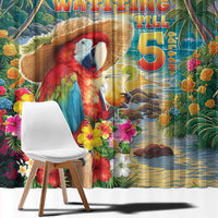 Hawaii Parrot Window Curtain Im Not Waiting Till 5 Oclock - Wonder Print Shop
