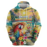 Hawaii Parrot Zip Hoodie Im Not Waiting Till 5 Oclock - Wonder Print Shop