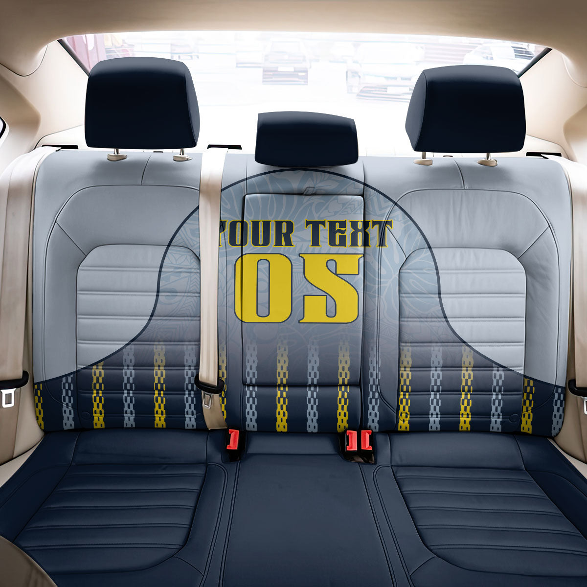 Custom Antigua And Barbuda 2026 Cricket Back Car Seat Cover Fly High Falcons