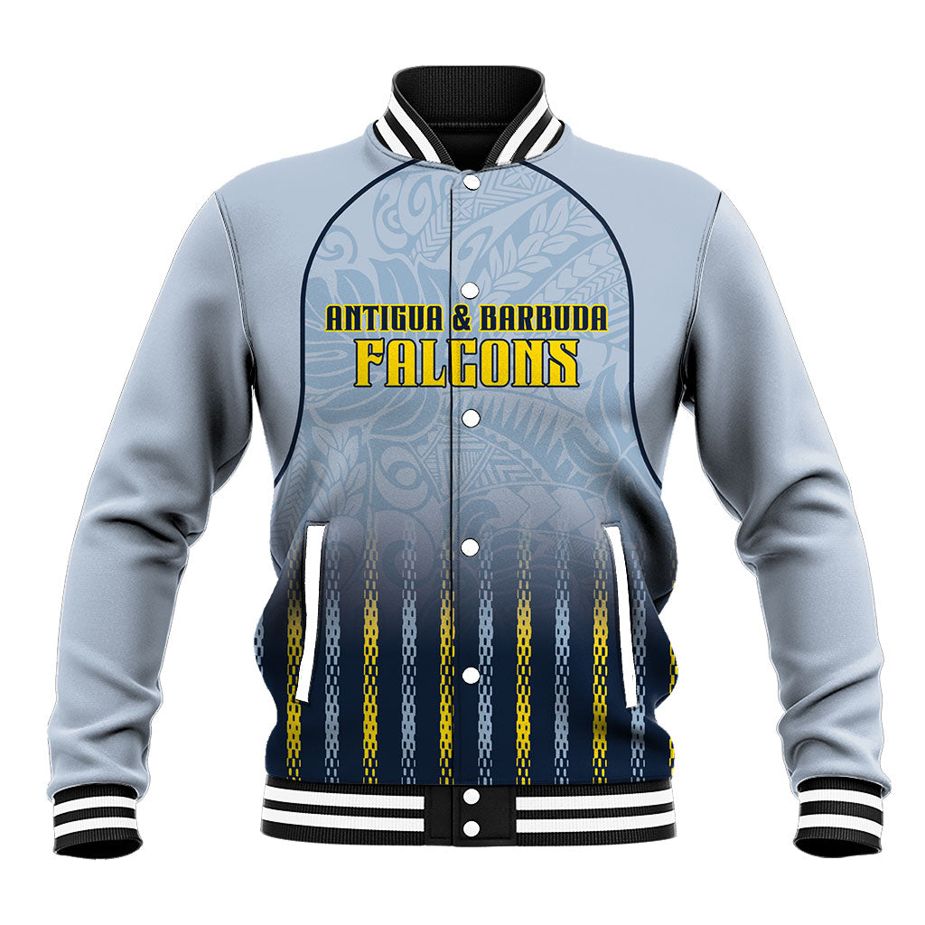 Custom Antigua And Barbuda 2026 Cricket Baseball Jacket Fly High Falcons