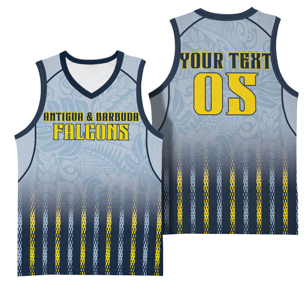 Custom Antigua And Barbuda 2026 Cricket Basketball Jersey Fly High Falcons
