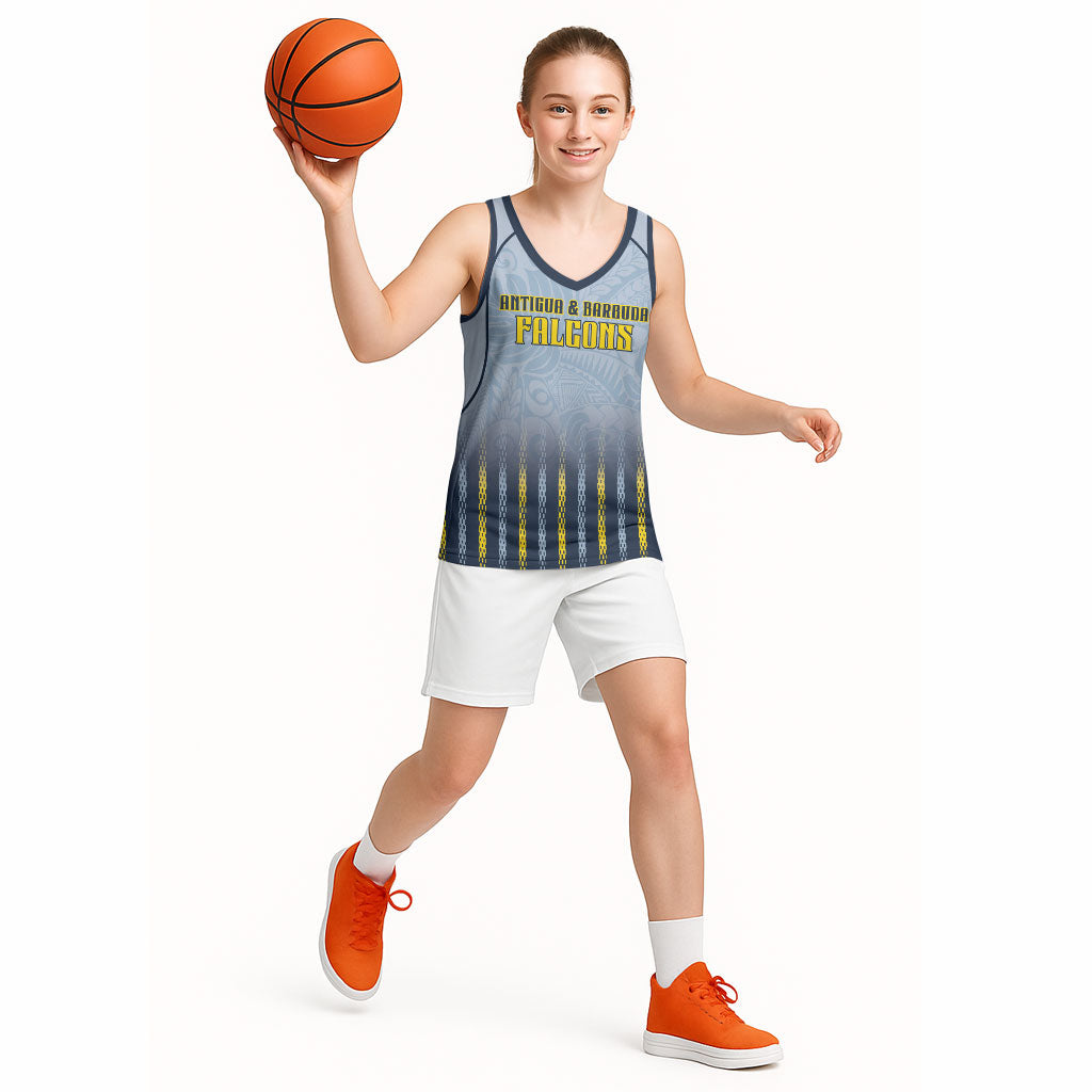 Custom Antigua And Barbuda 2026 Cricket Basketball Jersey Fly High Falcons