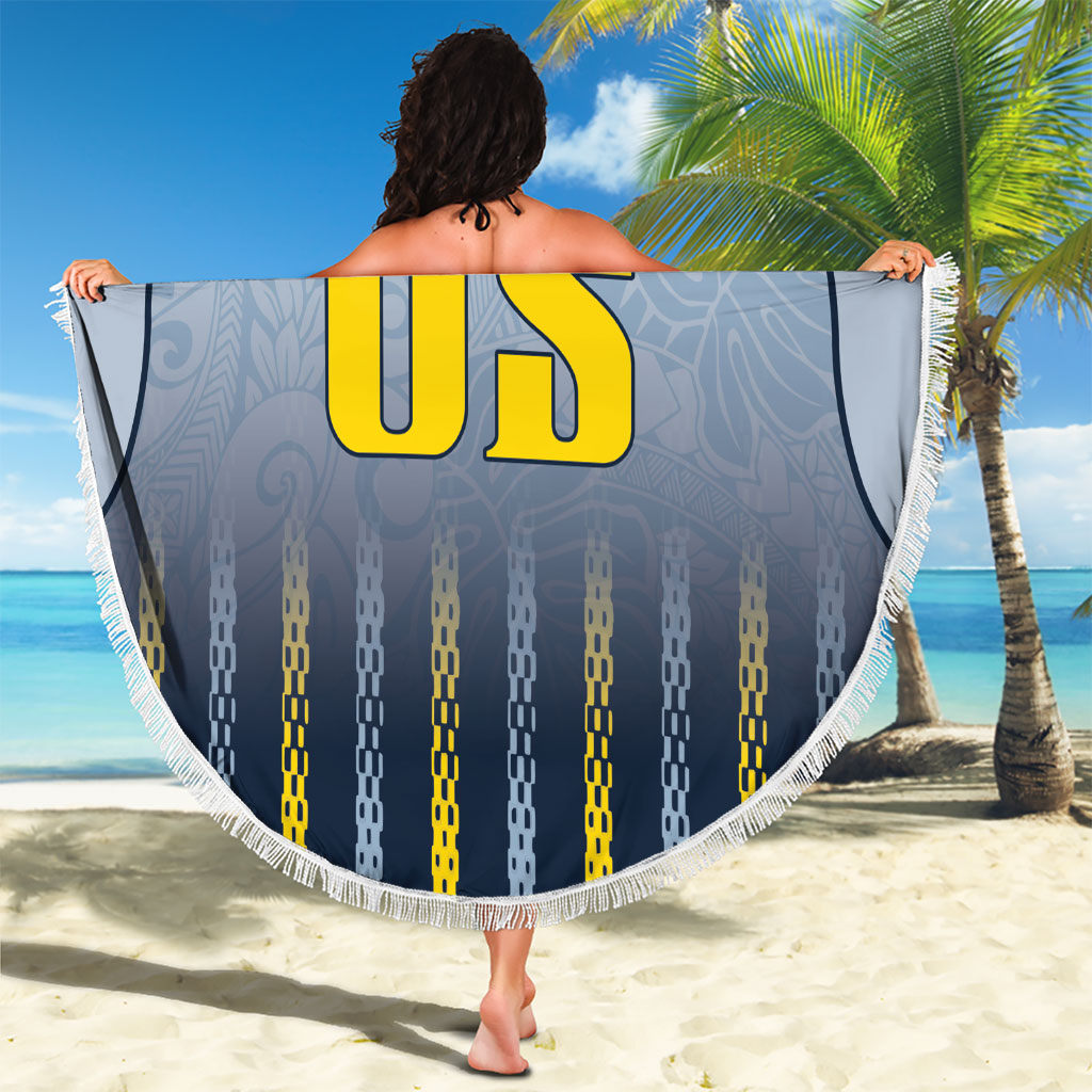 Custom Antigua And Barbuda 2026 Cricket Beach Blanket Fly High Falcons