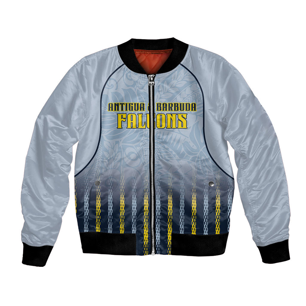 Custom Antigua And Barbuda 2026 Cricket Bomber Jacket Fly High Falcons
