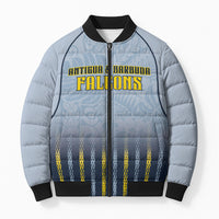 Custom Antigua And Barbuda 2026 Cricket Bomber Puffer Jacket Fly High Falcons