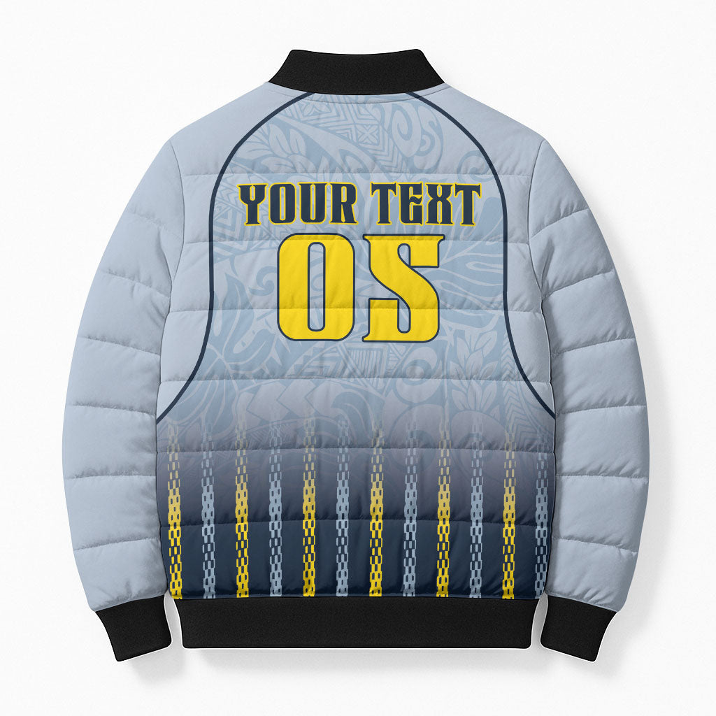 Custom Antigua And Barbuda 2026 Cricket Bomber Puffer Jacket Fly High Falcons