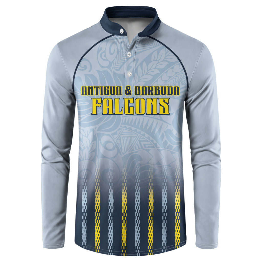 Custom Antigua And Barbuda 2026 Cricket Button Sweatshirt Fly High Falcons