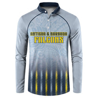 Custom Antigua And Barbuda 2026 Cricket Button Sweatshirt Fly High Falcons