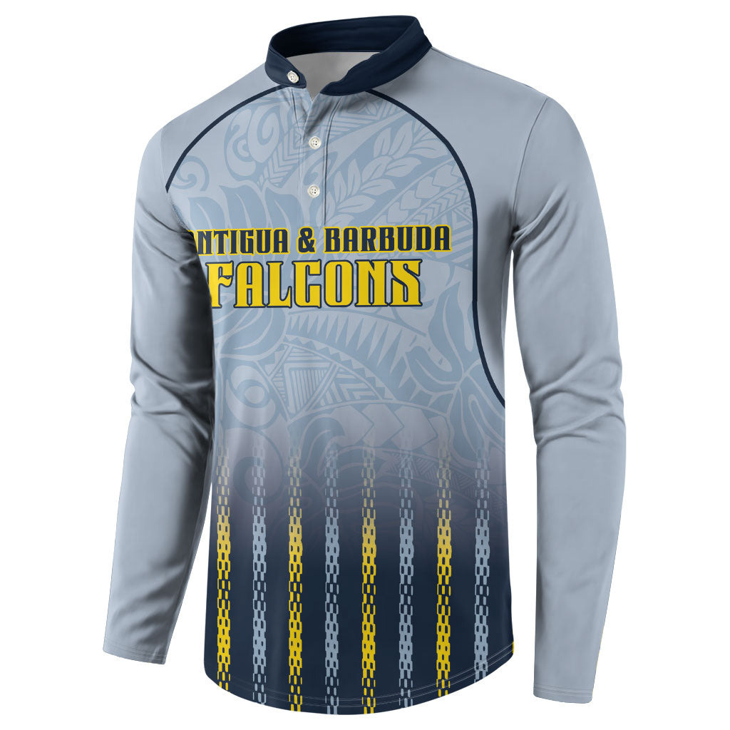 Custom Antigua And Barbuda 2026 Cricket Button Sweatshirt Fly High Falcons