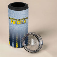Custom Antigua And Barbuda 2026 Cricket 4 in 1 Can Cooler Tumbler Fly High Falcons