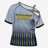 Custom Antigua And Barbuda 2026 Cricket Cross Shoulder Shirt Fly High Falcons