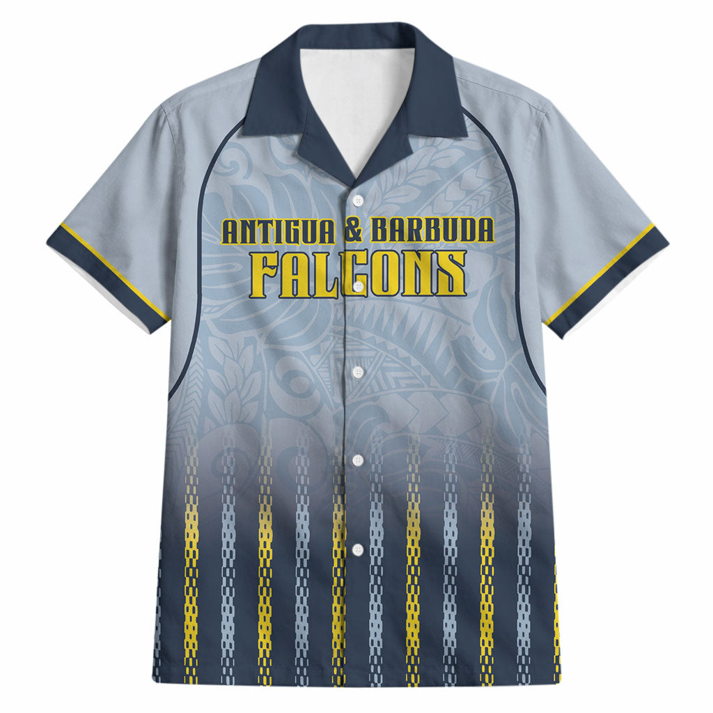 Custom Antigua And Barbuda 2026 Cricket Hawaiian Shirt Fly High Falcons