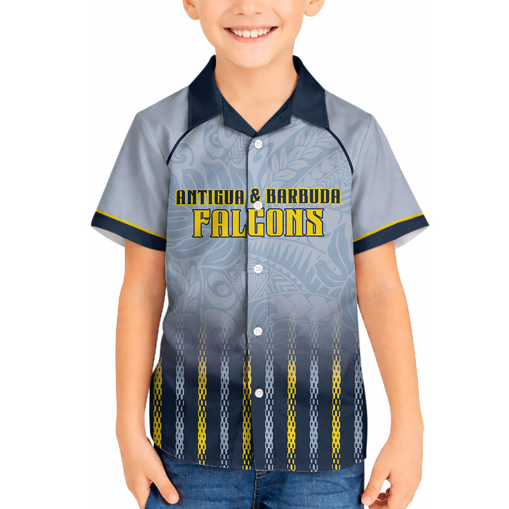 Custom Antigua And Barbuda 2026 Cricket Hawaiian Shirt Fly High Falcons