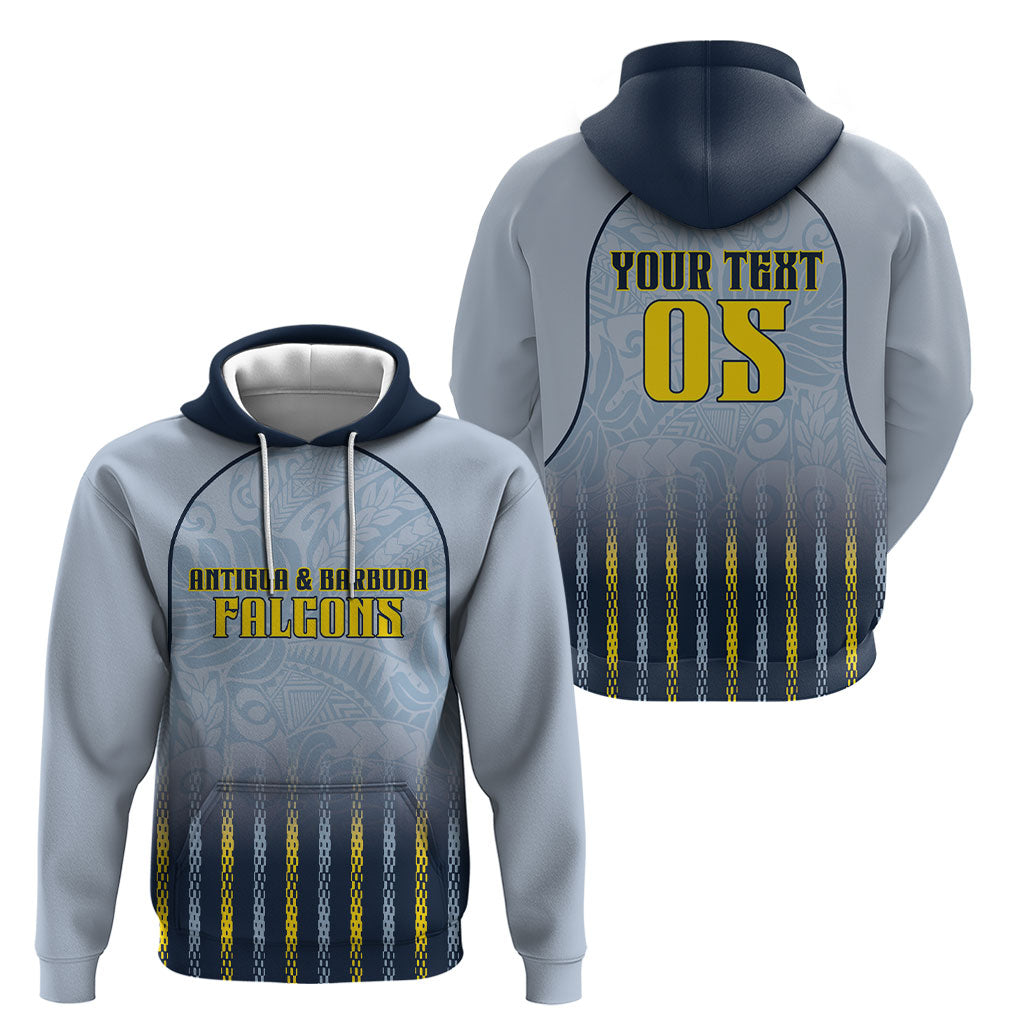 Custom Antigua And Barbuda 2026 Cricket Hoodie Fly High Falcons