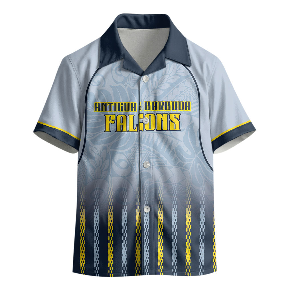 Custom Antigua And Barbuda 2026 Cricket Kid Hawaiian Shirt Fly High Falcons