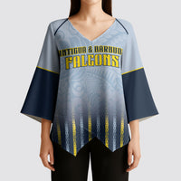 Custom Antigua And Barbuda 2026 Cricket Kimono Sleeve Blouse Fly High Falcons
