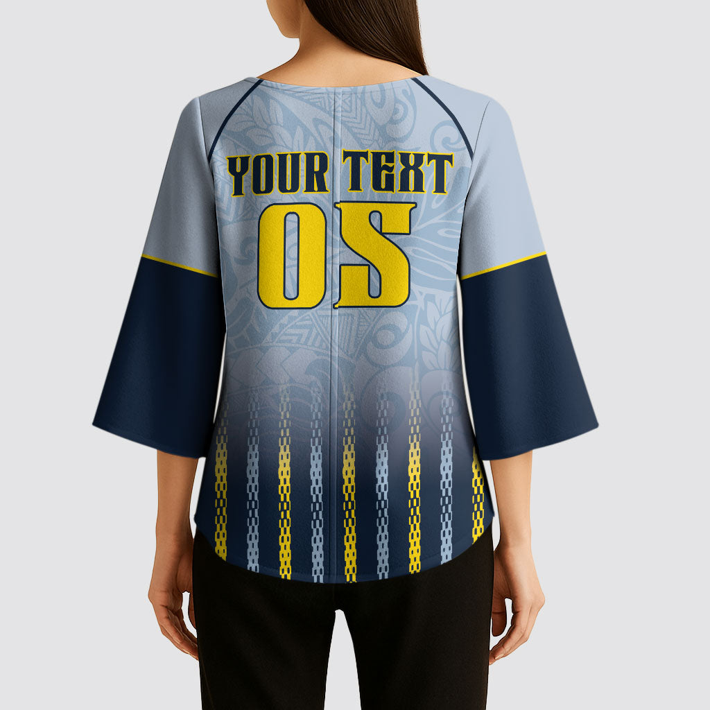 Custom Antigua And Barbuda 2026 Cricket Kimono Sleeve Blouse Fly High Falcons