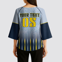 Custom Antigua And Barbuda 2026 Cricket Kimono Sleeve Blouse Fly High Falcons
