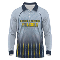 Custom Antigua And Barbuda 2026 Cricket Long Sleeve Polo Shirt Fly High Falcons