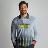 Custom Antigua And Barbuda 2026 Cricket Long Sleeve Polo Shirt Fly High Falcons