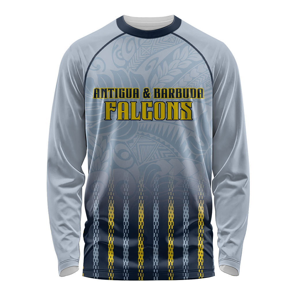 Custom Antigua And Barbuda 2026 Cricket Long Sleeve Shirt Fly High Falcons
