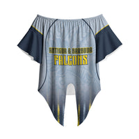 Custom Antigua And Barbuda 2026 Cricket Off Shoulder Wrap Waist Top Fly High Falcons