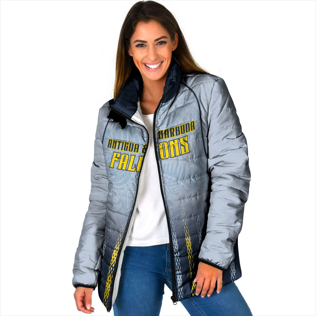 Custom Antigua And Barbuda 2026 Cricket Padded Jacket Fly High Falcons