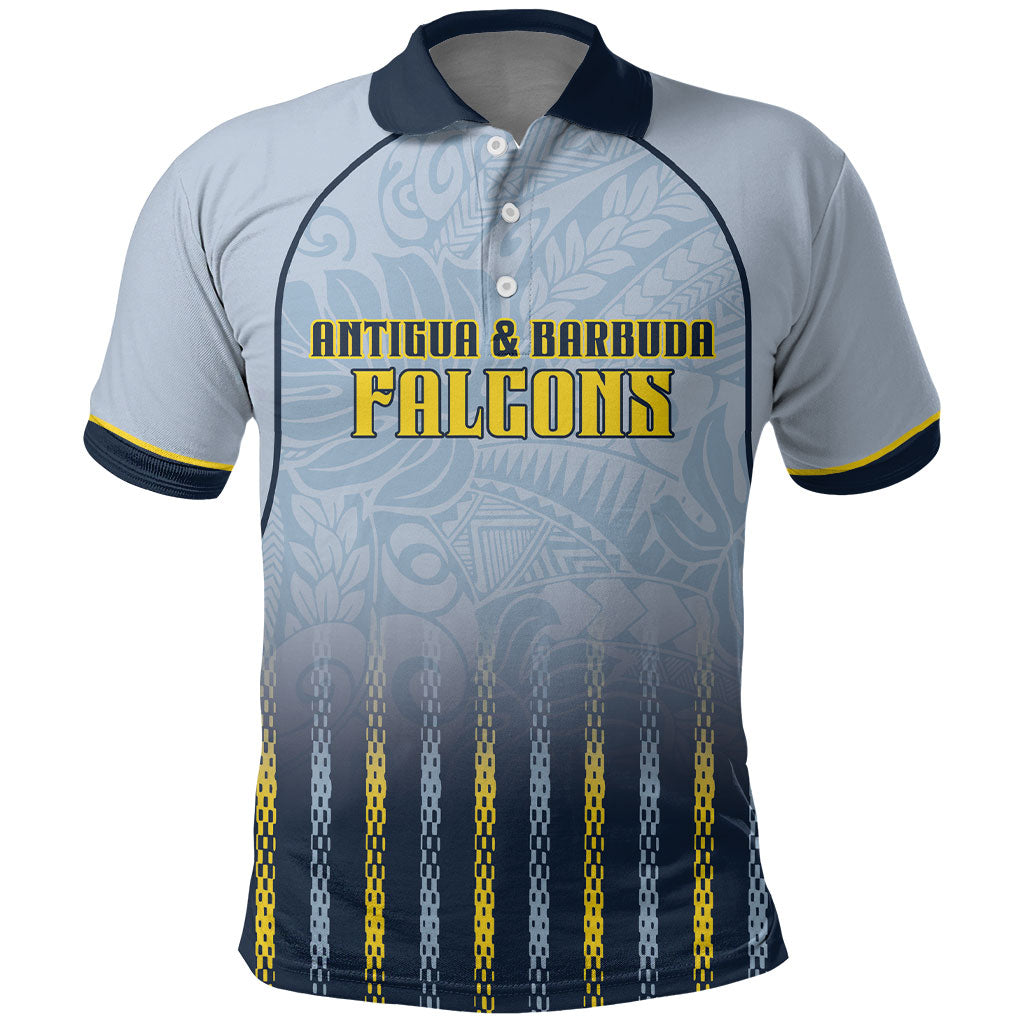 Custom Antigua And Barbuda 2026 Cricket Polo Shirt Fly High Falcons