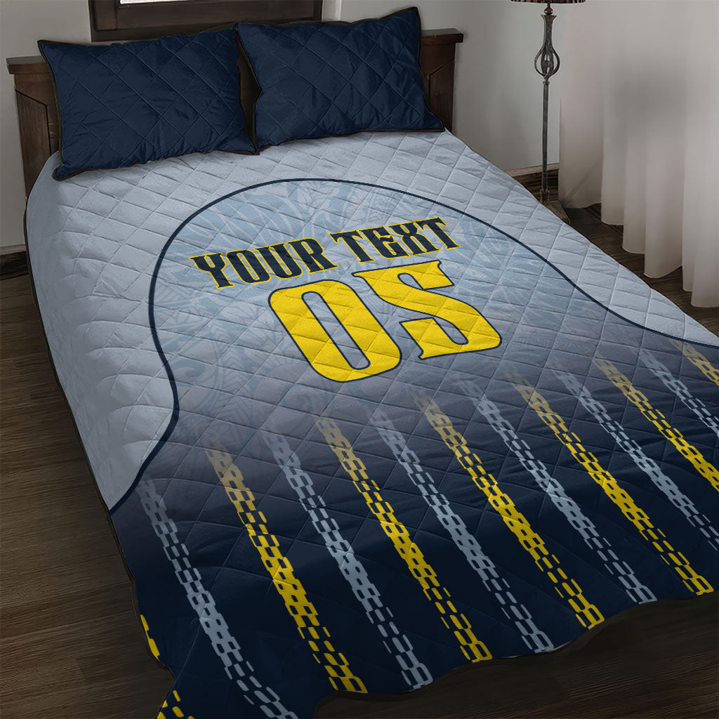 Custom Antigua And Barbuda 2026 Cricket Quilt Bed Set Fly High Falcons