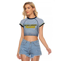 Custom Antigua And Barbuda 2026 Cricket Raglan Cropped T Shirt Fly High Falcons