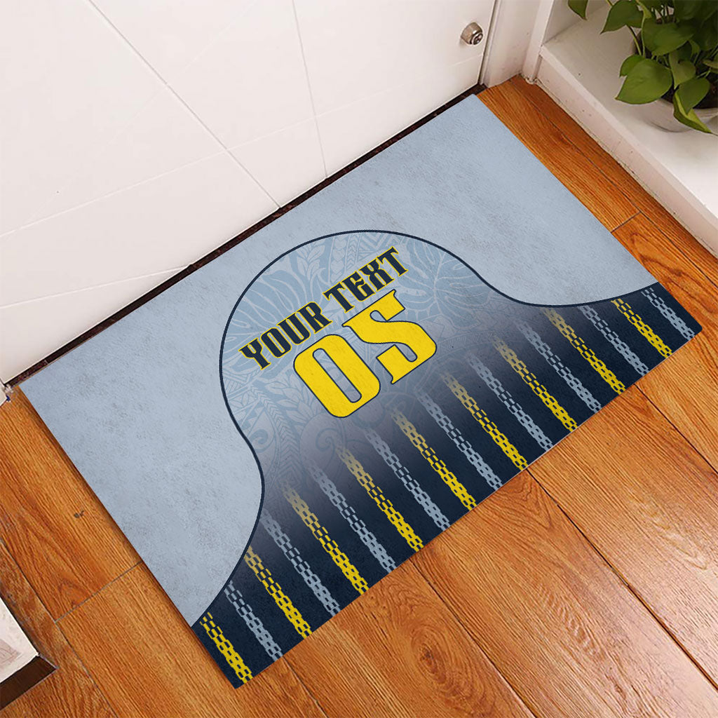Custom Antigua And Barbuda 2026 Cricket Rubber Doormat Fly High Falcons