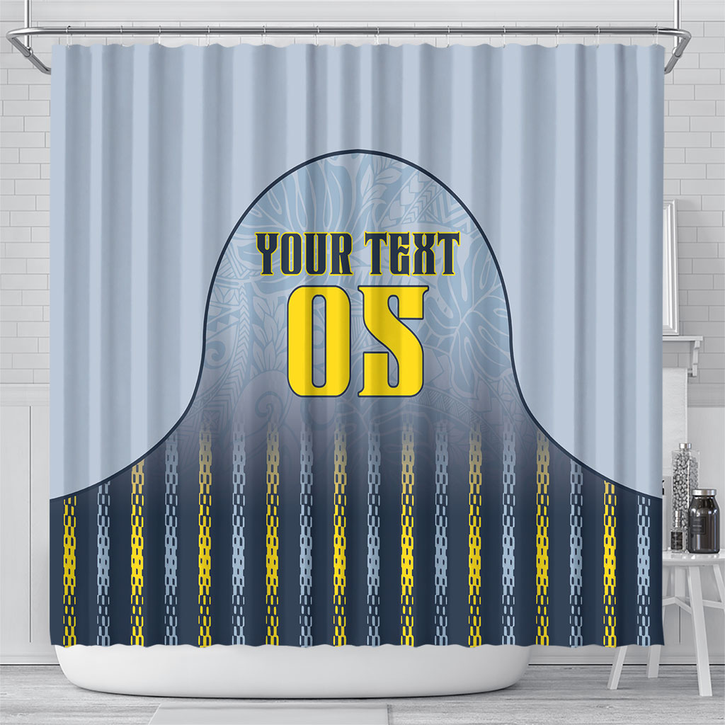 Custom Antigua And Barbuda 2026 Cricket Shower Curtain Fly High Falcons