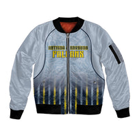 Custom Antigua And Barbuda 2026 Cricket Sleeve Zip Bomber Jacket Fly High Falcons