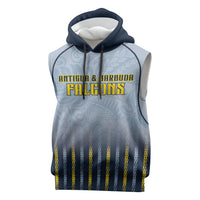 Custom Antigua And Barbuda 2026 Cricket Sleeveless Hoodie Fly High Falcons