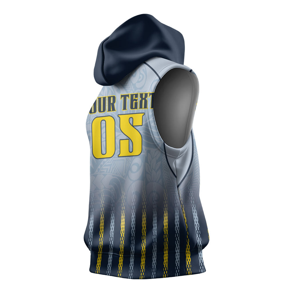 Custom Antigua And Barbuda 2026 Cricket Sleeveless Hoodie Fly High Falcons