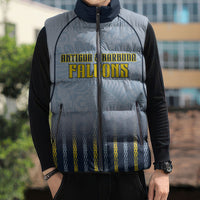 Custom Antigua And Barbuda 2026 Cricket Sleeveless Puffer Jacket Fly High Falcons