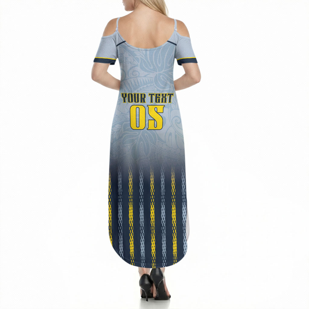 Custom Antigua And Barbuda 2026 Cricket Summer Maxi Dress Fly High Falcons