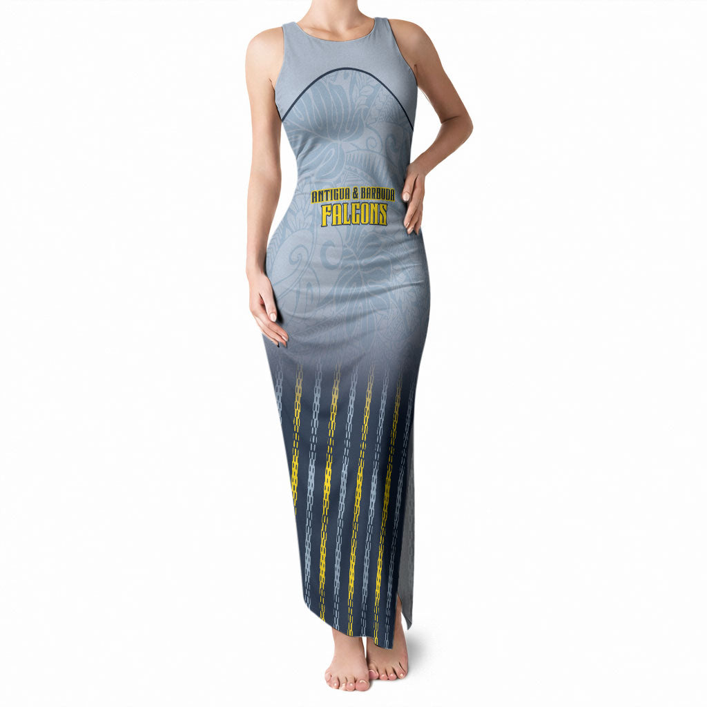 Custom Antigua And Barbuda 2026 Cricket Tank Maxi Dress Fly High Falcons