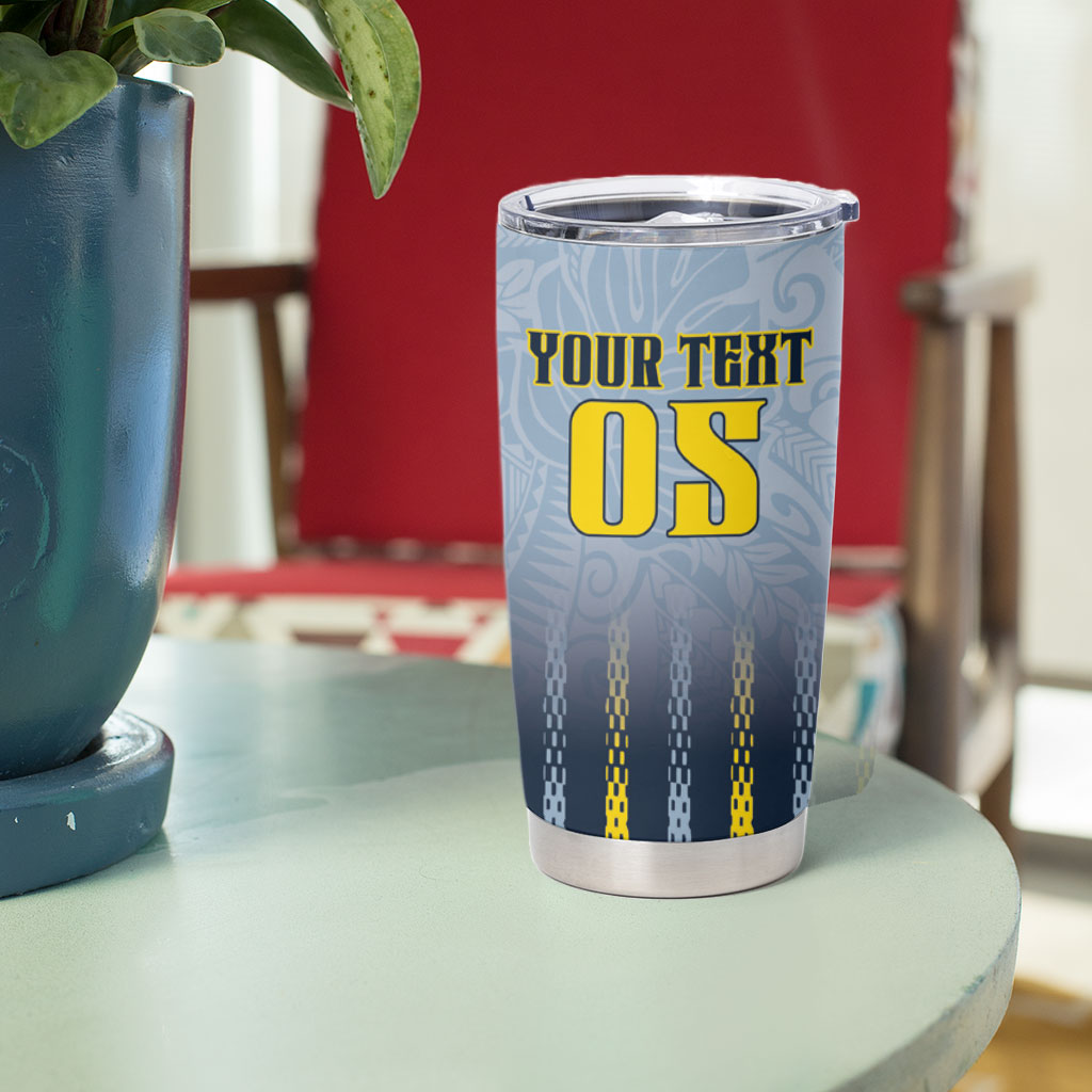 Custom Antigua And Barbuda 2026 Cricket Tumbler Cup Fly High Falcons