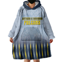 Custom Antigua And Barbuda 2026 Cricket Wearable Blanket Hoodie Fly High Falcons