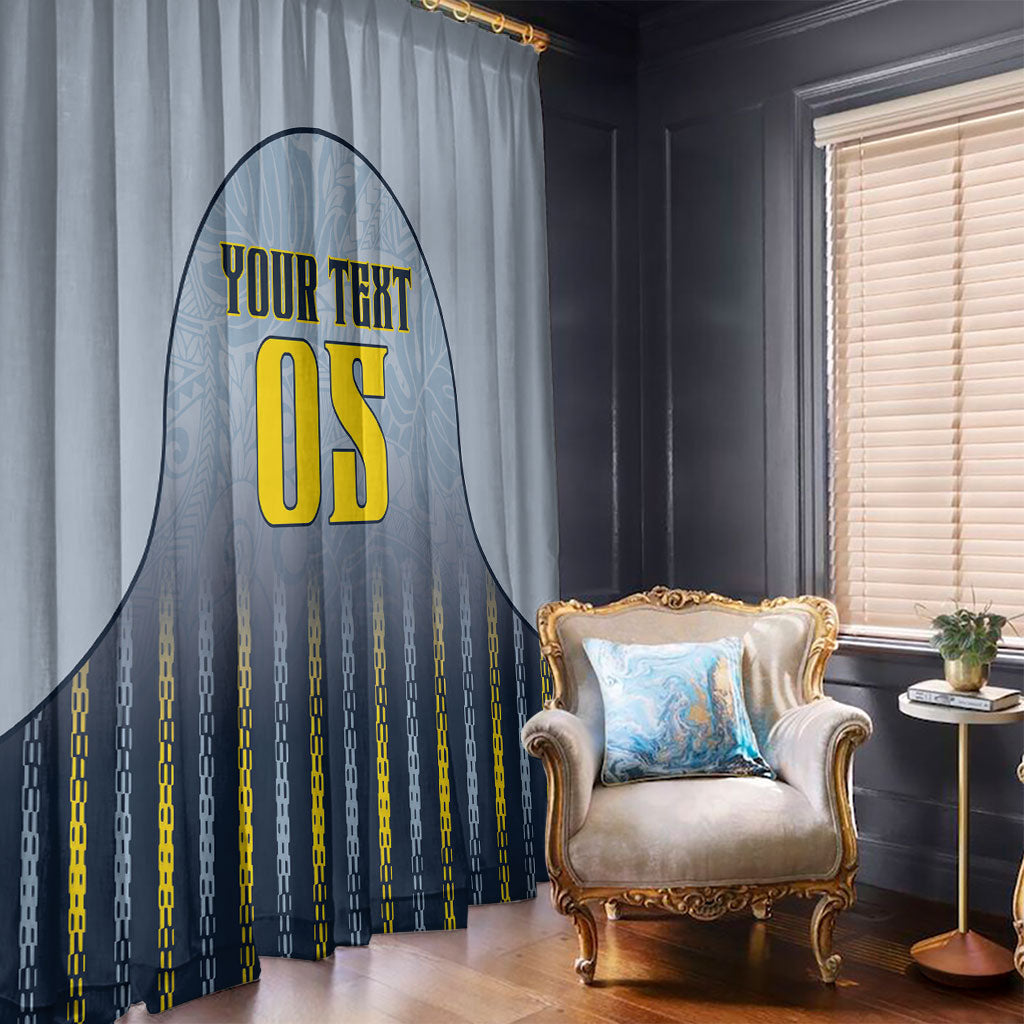 Custom Antigua And Barbuda 2026 Cricket Window Curtain Fly High Falcons
