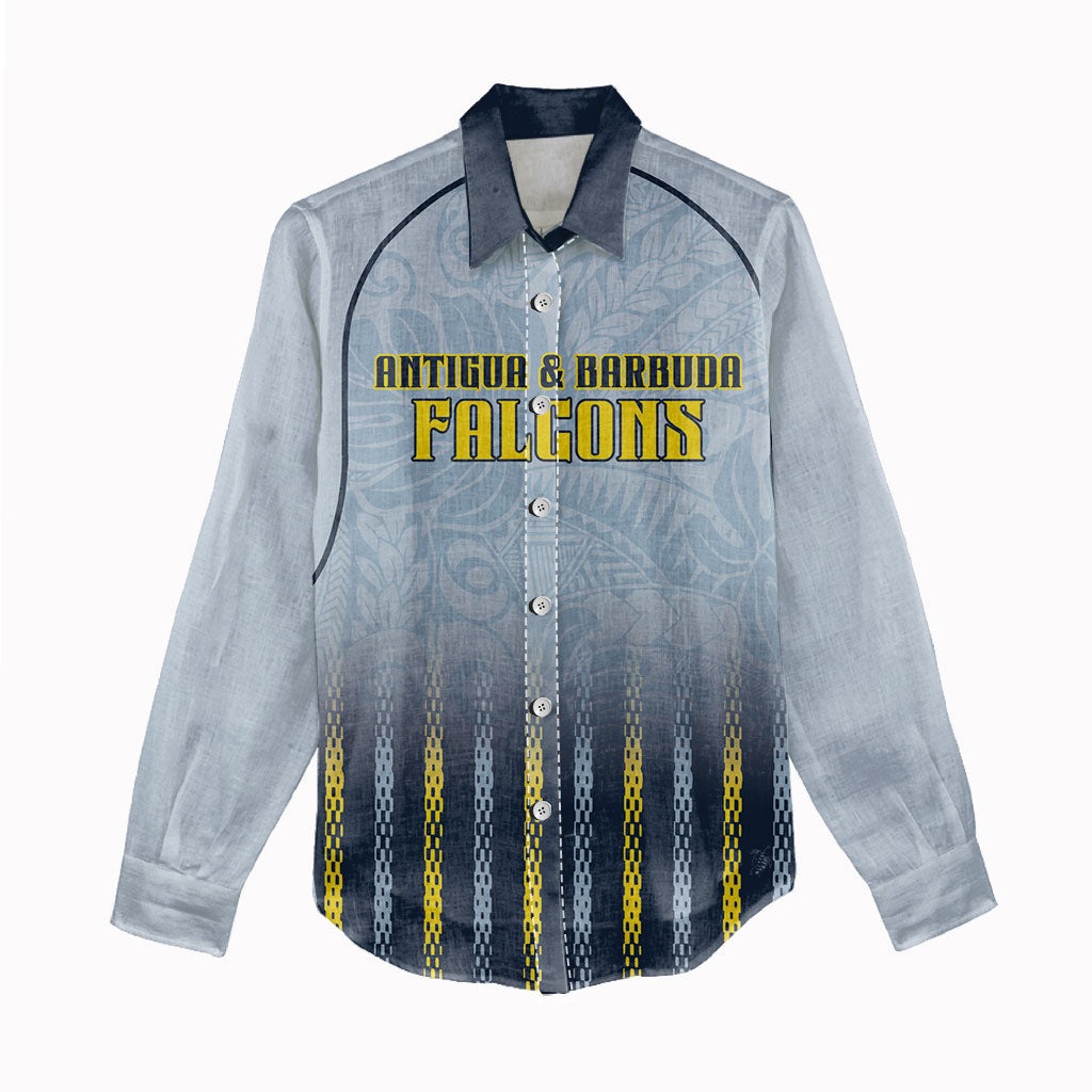 Custom Antigua And Barbuda 2026 Cricket Women Casual Shirt Fly High Falcons