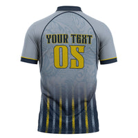 Custom Antigua And Barbuda 2026 Cricket Zipper Polo Shirt Fly High Falcons